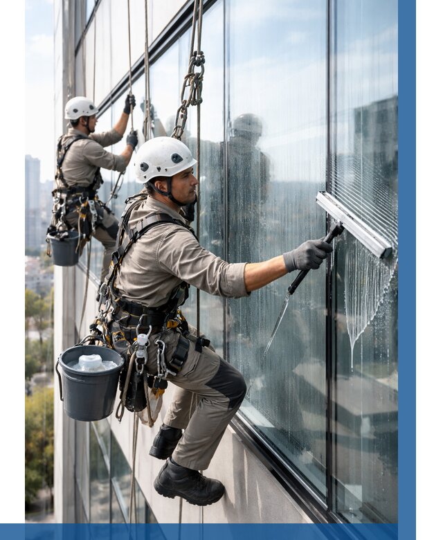 Мойка окон альпинистами в Гае от 4575 р. | ВЫСОТНИК-Гай