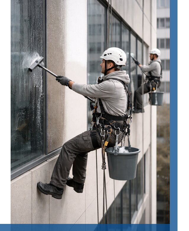 Мойка фасадов зданий в Гае под ключ от 356 р. | ВЫСОТНИК-Гай