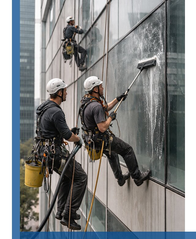 Профессиональная высотная мойка фасадов зданий в Гае