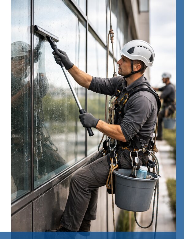 Мойка стеклянных фасадов в Гае от 203 р. | ВЫСОТНИК-Гай