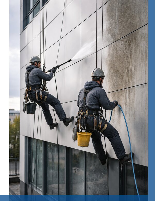 Мойка фасада из композита в Гае по цене от 305 р. | ВЫСОТНИК-Гай