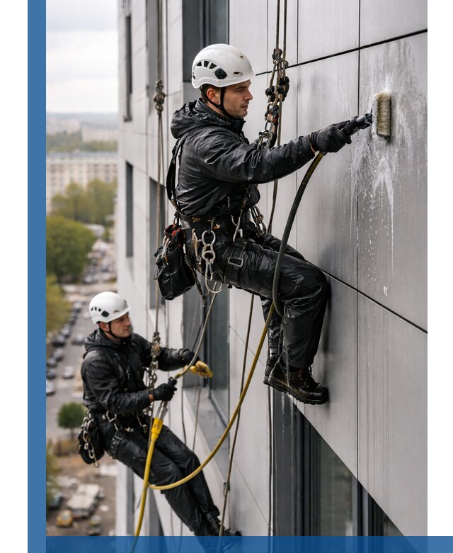 Профессиональная мойка фасада из композита в Гае