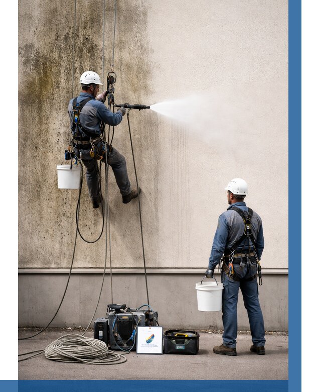 Очистка фасада от плесени в Гае от 305 р. | ВЫСОТНИК-Гай