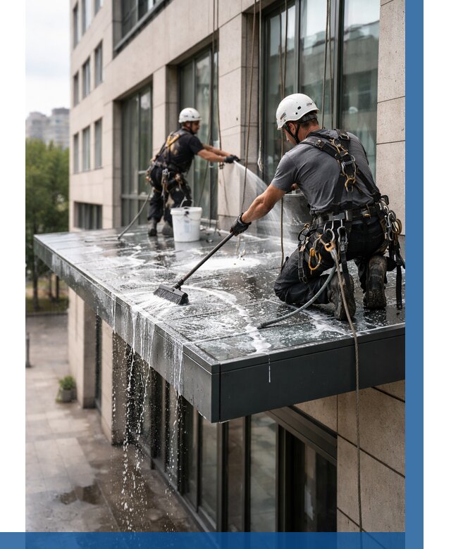 Мойка козырьков и навесов в Гае от 3558 р. | ВЫСОТНИК-Гай