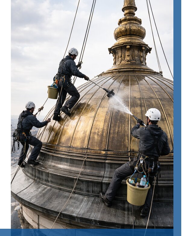 Мойка куполов и шпилей в Гае от 8133 р. - заказать | ВЫСОТНИК-Гай