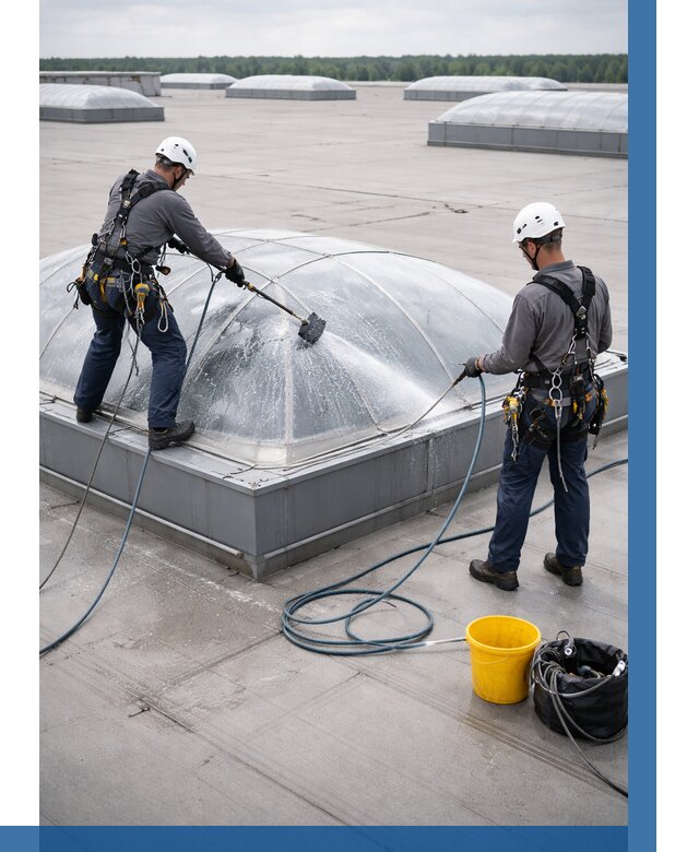 Мойка зенитных фонарей в Гае, заказать от 4575 р. | ВЫСОТНИК-Гай