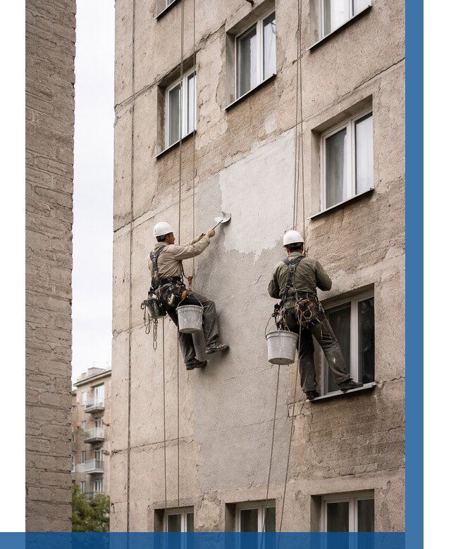 Косметический ремонт фасада в Гае от 1118 р. | ВЫСОТНИК-Гай