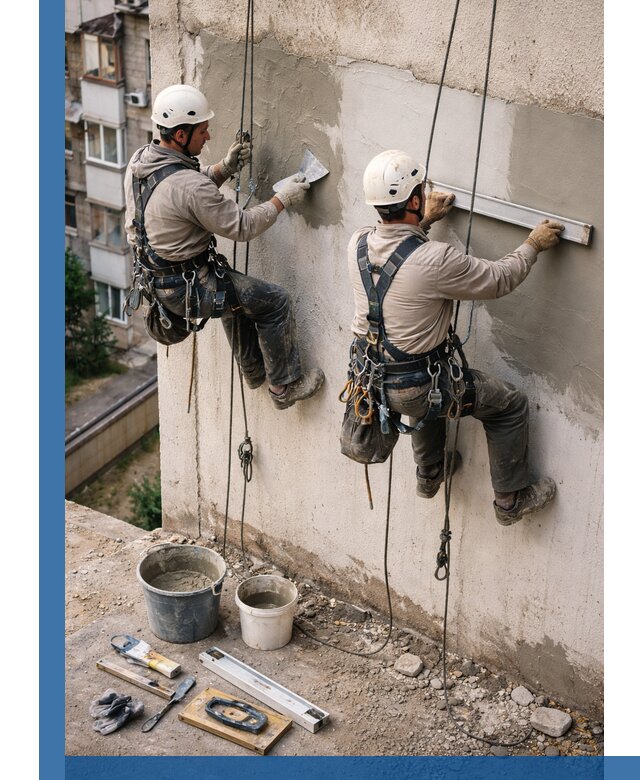 Комплексный ремонт штукатурного фасада с гарантией в Гае