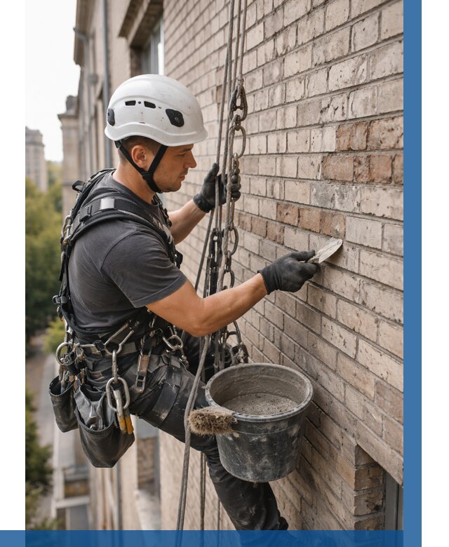 Ремонт кирпичной кладки фасада в Гае от 1830 р. | ВЫСОТНИК-Гай