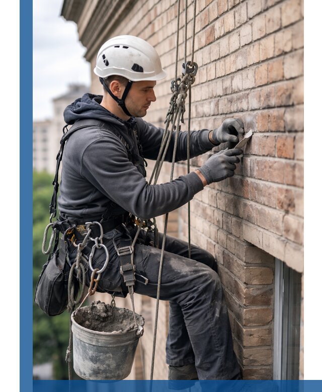 Качественный ремонт кирпичной кладки фасада в Гае с гарантией