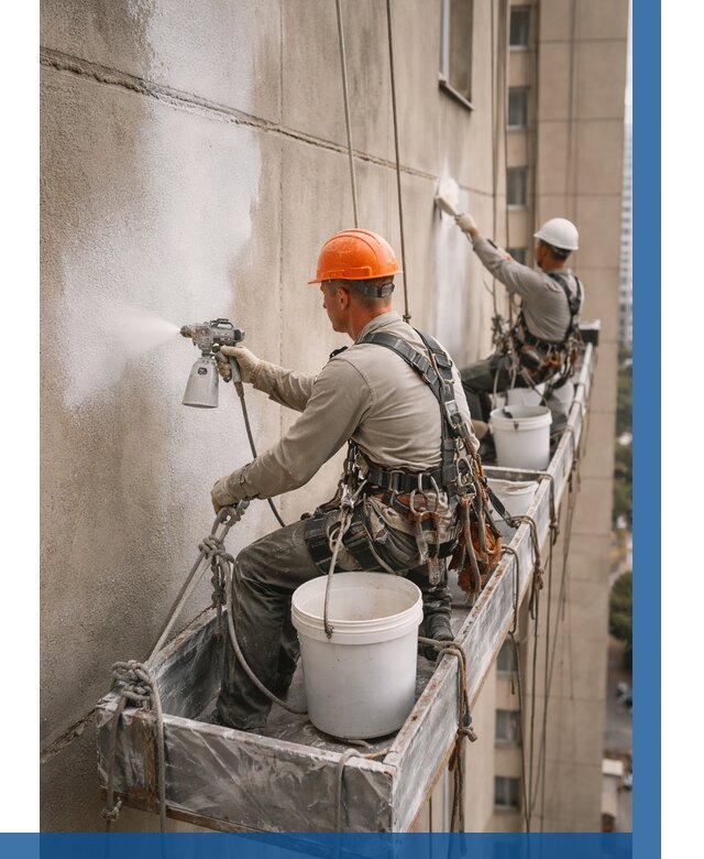 Грунтовка фасада на высоте в Гае от 122 р. | ВЫСОТНИК-Гай