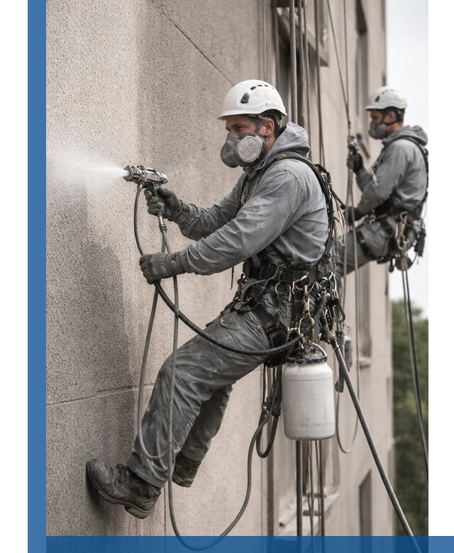 Безвоздушная покраска фасадов зданий в Гае профессионально