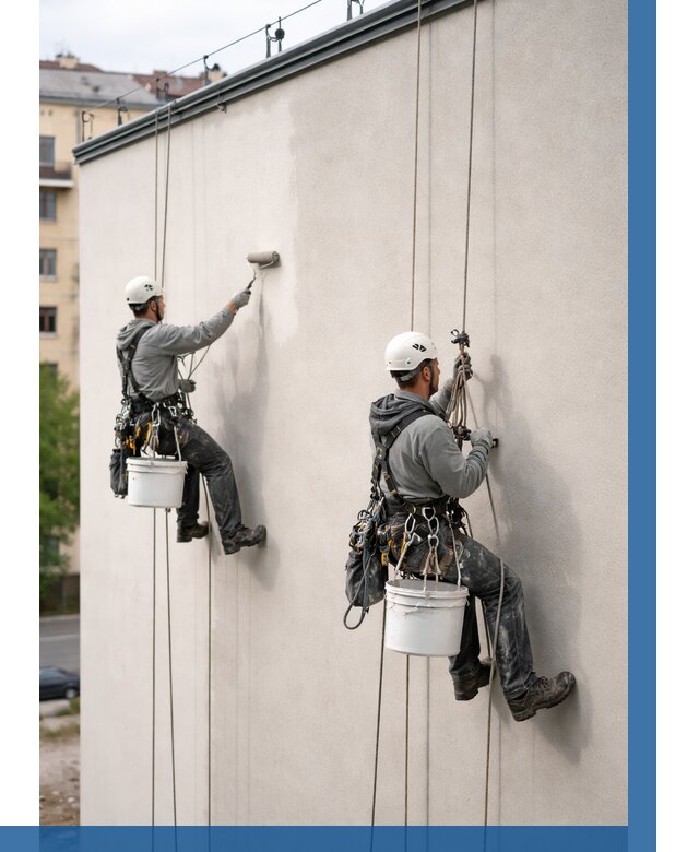 Покраска оштукатуренного фасада в Гае от 325 р. | ВЫСОТНИК-Гай