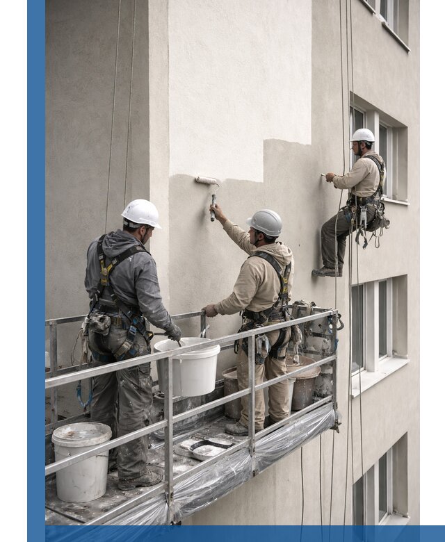 Покраска оштукатуренного фасада в Гае под ключ с гарантией