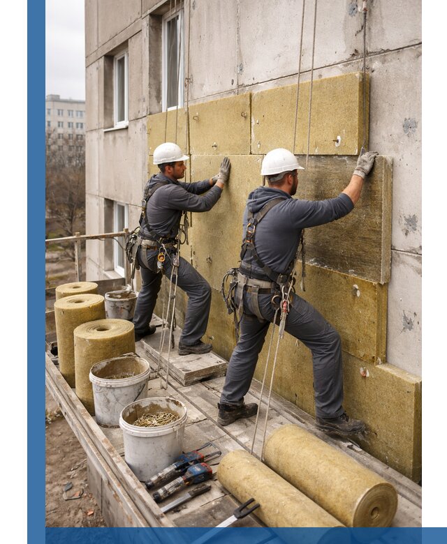 Утепление фасада минватой в Гае под ключ с гарантией