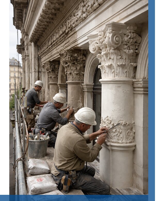 Реставрация фасадной лепнины в Гае от 2542 р. | ВЫСОТНИК-Гай