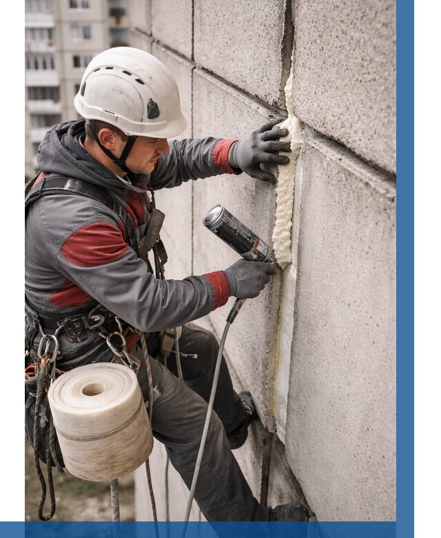 Утепление межпанельных швов в Гае от 712 р. | ВЫСОТНИК-Гай