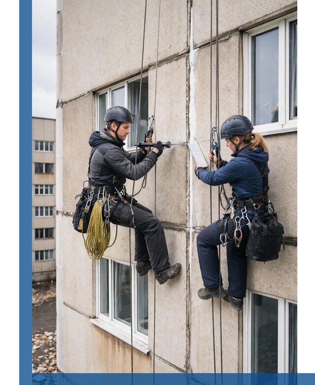 Герметизация межпанельных швов тёплым швом в Гае