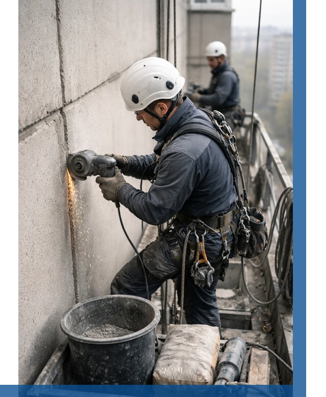 Штробление межпанельных швов в Гае от 1220 р. | ВЫСОТНИК-Гай