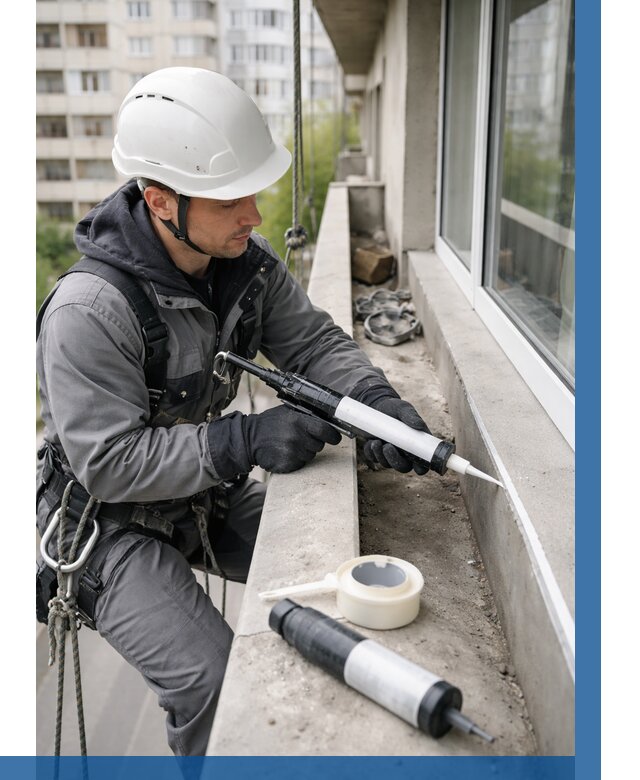 Герметизация швов лоджии в Гае от 4575 р. | ВЫСОТНИК-Гай