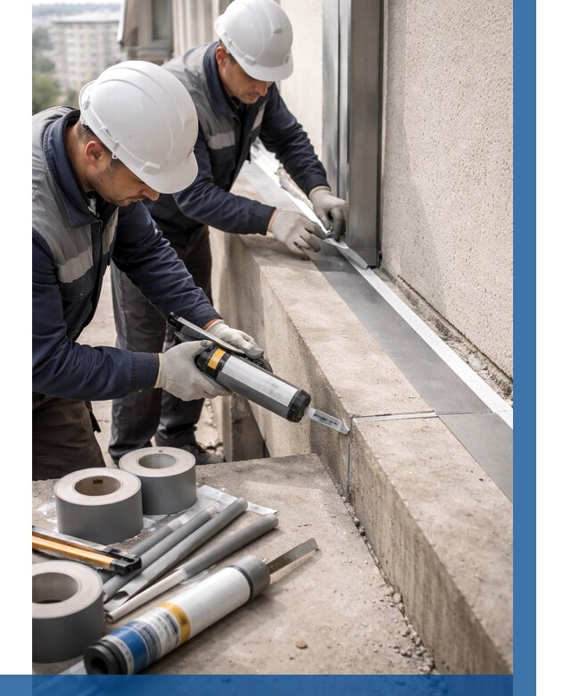 Герметизация примыкания балкона в Гае от 4575 р. | ВЫСОТНИК-Гай