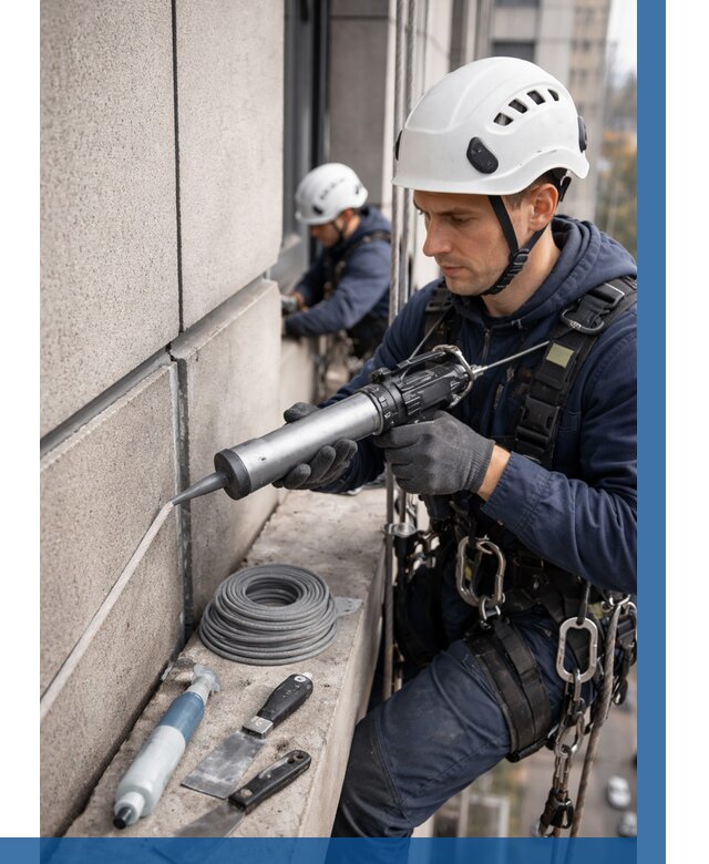 Герметизация деформационных швов фасада в Гае от 712 | ВЫСОТНИК-Гай