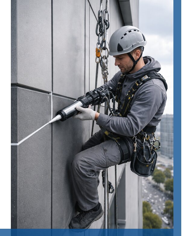 Герметизация стыков фасадных панелей в Гае от 6608 р.| ВЫСОТНИК-Гай