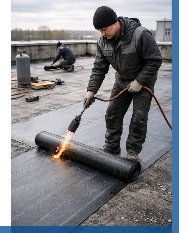 Ремонт наплавляемой кровли в Гае от 712 р. | ВЫСОТНИК-Гай