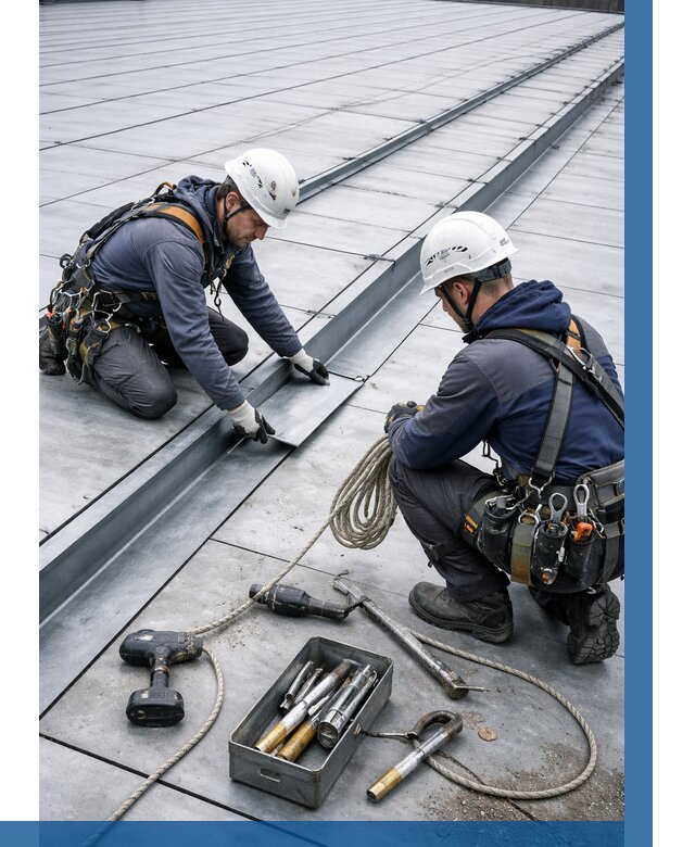 Ремонт фальцевой кровли в Гае от 712 р. | ВЫСОТНИК-Гай