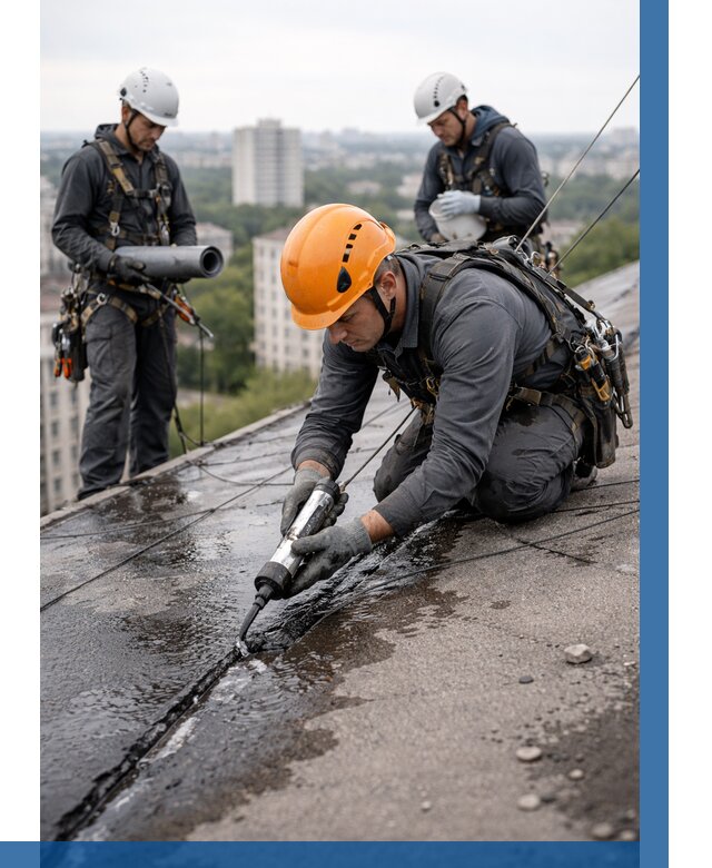 Устранение протечек кровли в Гае от 12199 р. | ВЫСОТНИК-Гай