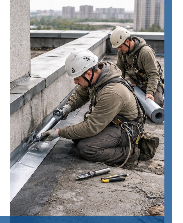 Ремонт кровельных примыканий в Гае от 1220 р. | ВЫСОТНИК-Гай