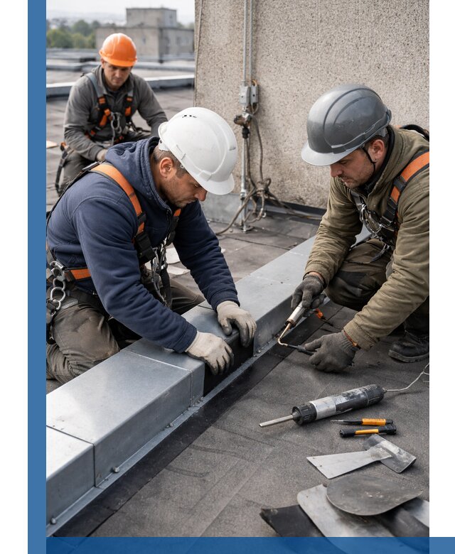 Ремонт кровельных примыканий в Гае профессионально