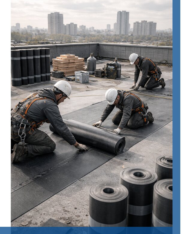 Монтаж мягкой кровли под ключ в Гае от 457 р. | ВЫСОТНИК-Гай