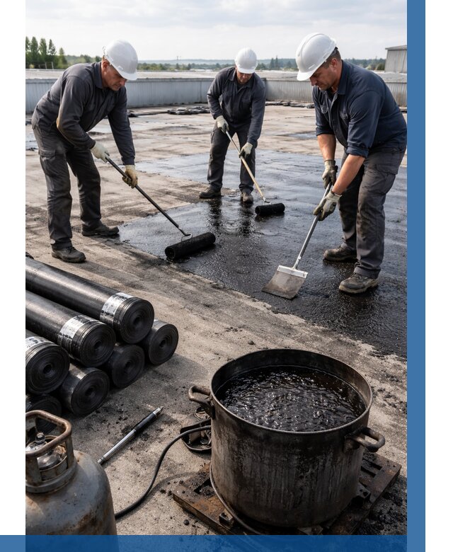 Гидроизоляция кровли мастикой в Гае от 610 р. | ВЫСОТНИК-Гай