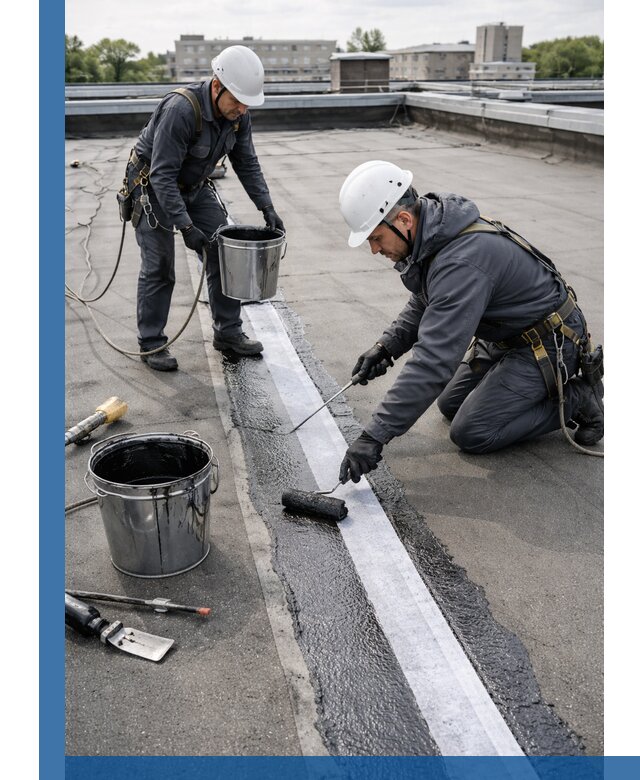 Гидроизоляция кровли мастикой в Гае надежная защита