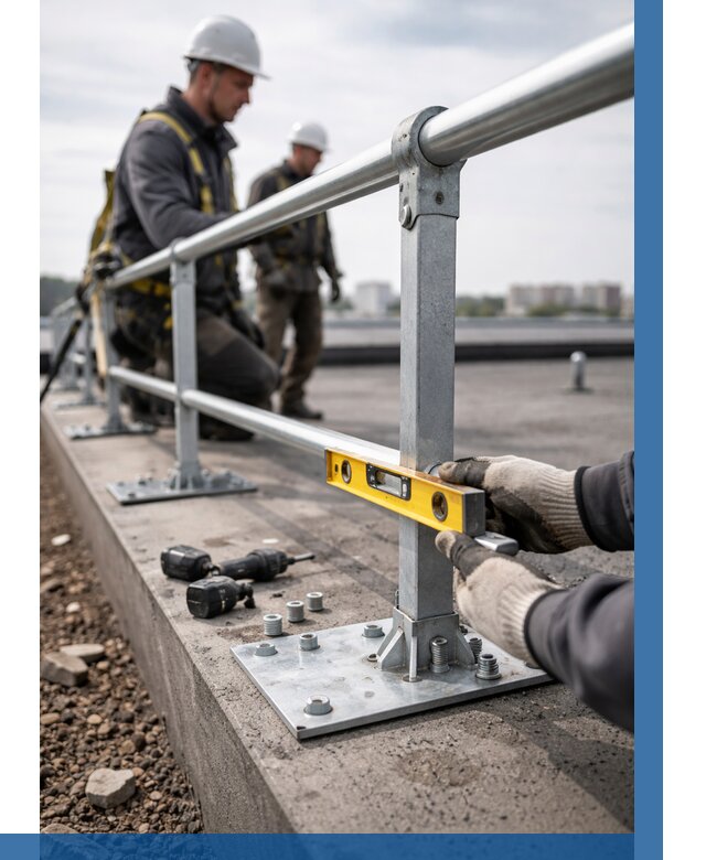 Монтаж кровельного ограждения в Гае от 1220 р. | ВЫСОТНИК-Гай