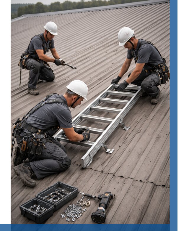 Монтаж кровельной лестницы в Гае от 4575 р. | ВЫСОТНИК-Гай
