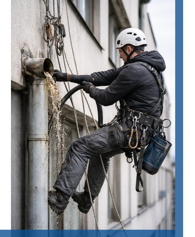 Прочистка водосточных труб в Гае от 3558 р. | ВЫСОТНИК-Гай