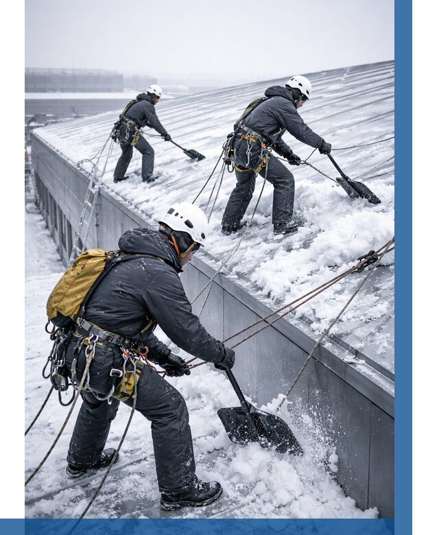 Очистка навесов от снега в Гае от 4575 р. | ВЫСОТНИК-Гай