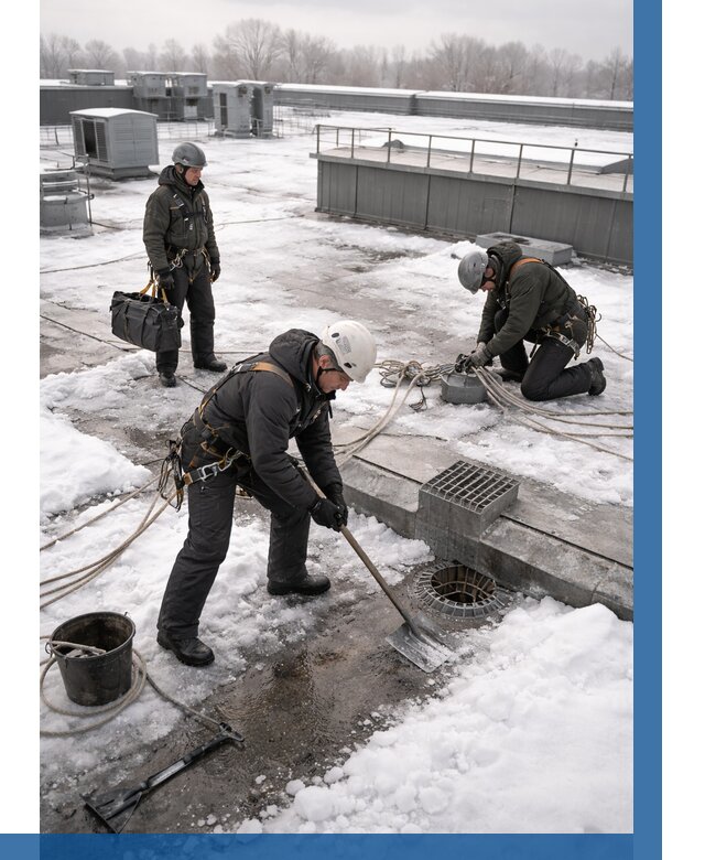 Абонентское обслуживание кровли зимой в Гае от 8133 р. | ВЫСОТНИК-Гай