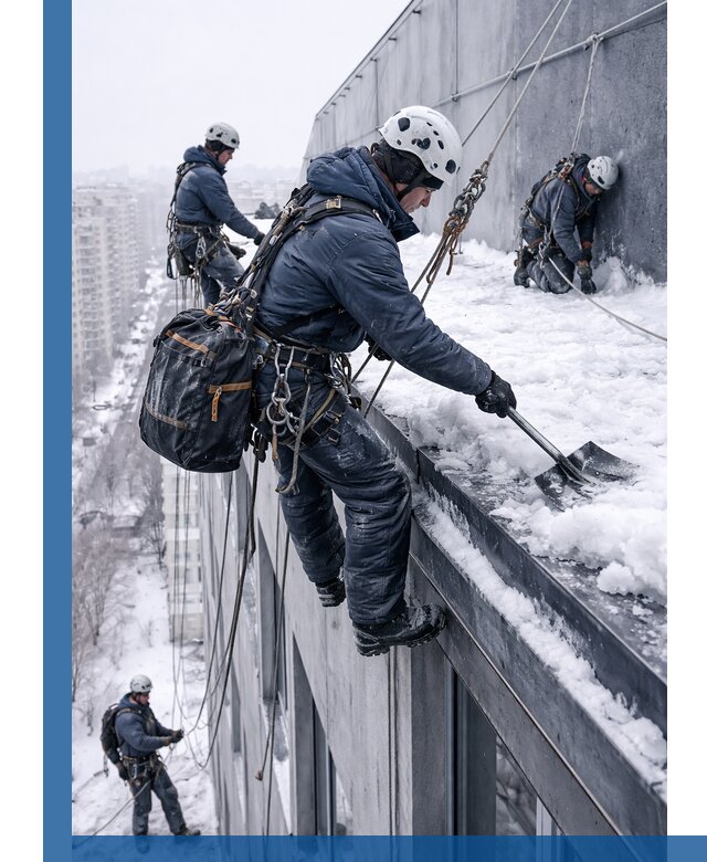 Абонентское обслуживание кровли зимой в Гае регулярный уход