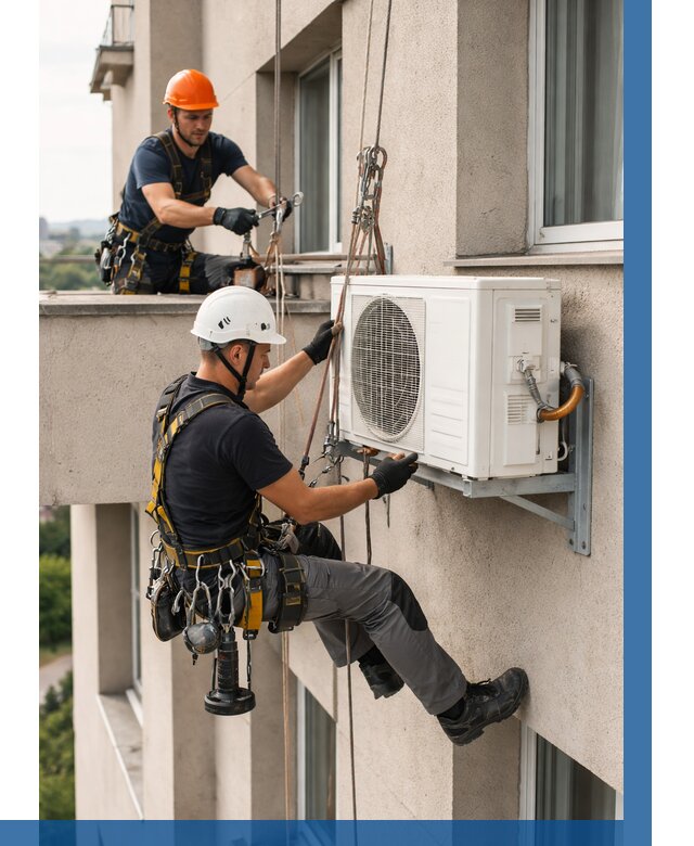 Монтаж внешнего блока кондиционера в Гае от 6608 р. | ВЫСОТНИК-Гай