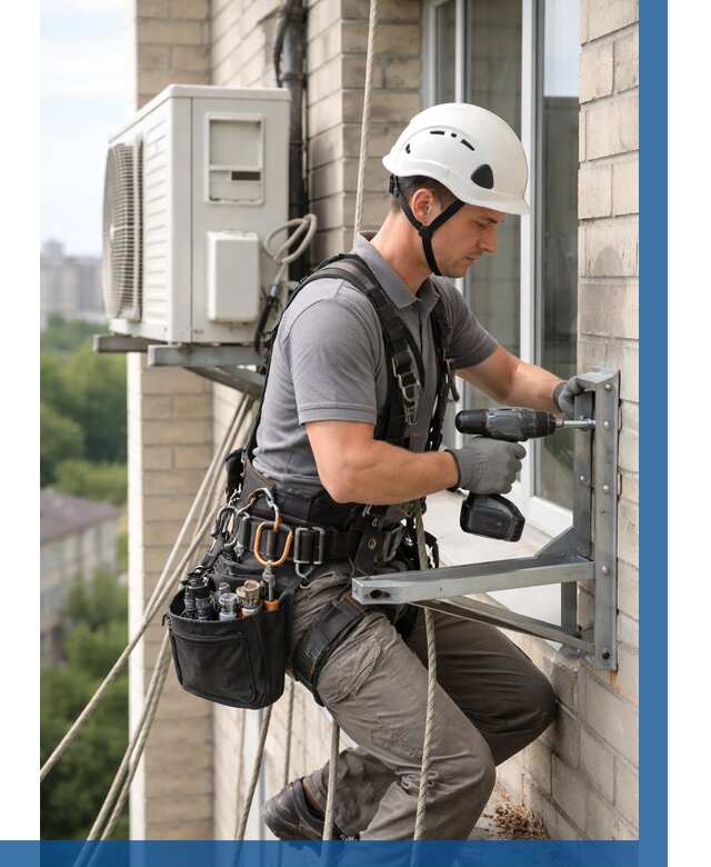 Установка кронштейнов кондиционера в Гае от 3558 р. | ВЫСОТНИК-Гай