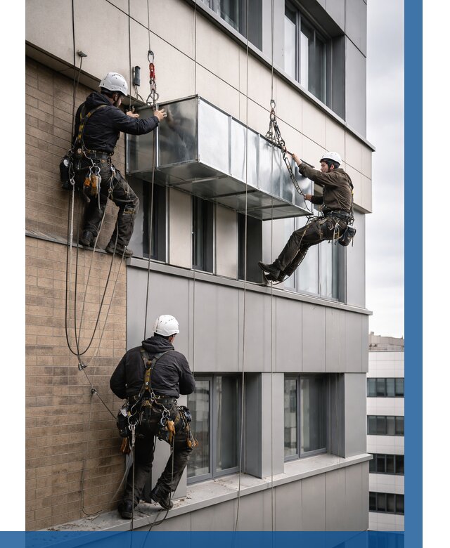 Монтаж воздуховодов на фасаде в Гае от 1525 р. | ВЫСОТНИК-Гай