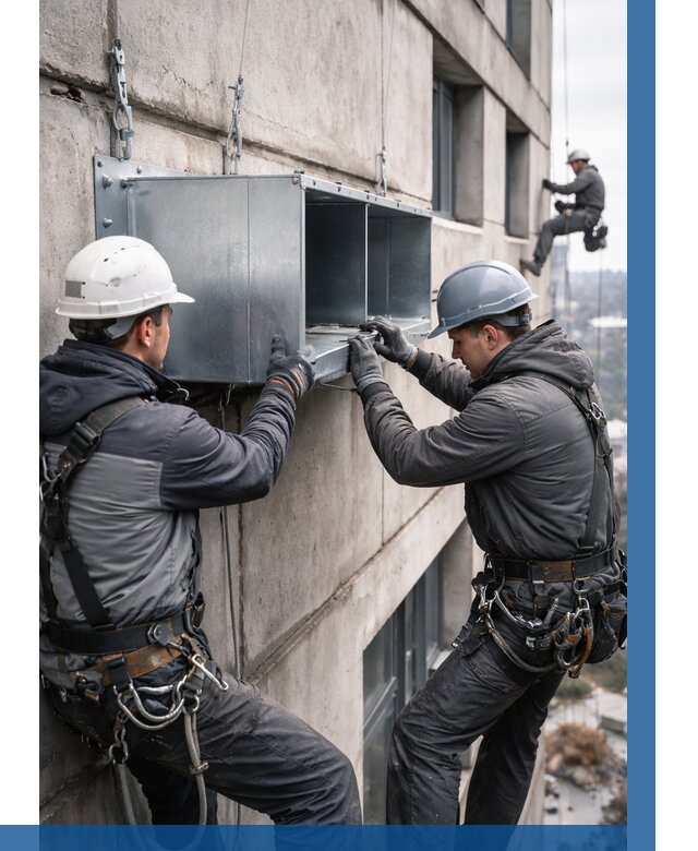 Монтаж вентиляционных коробов в Гае от 3050 р. | ВЫСОТНИК-Гай