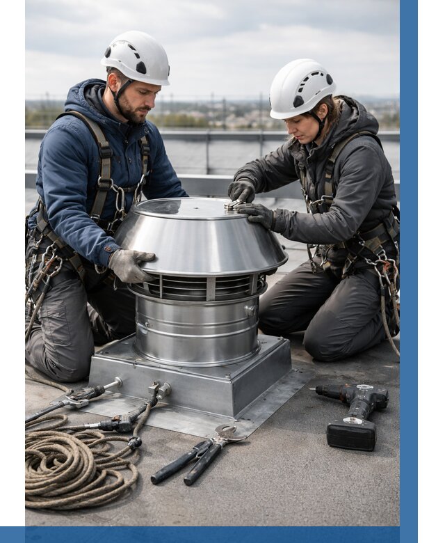 Установка дефлекторов на кровле в Гае от 4575 р. | ВЫСОТНИК-Гай