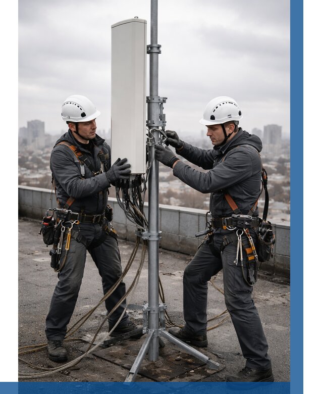 Монтаж антенн связи на крыше в Гае от 8641 р. | ВЫСОТНИК-Гай