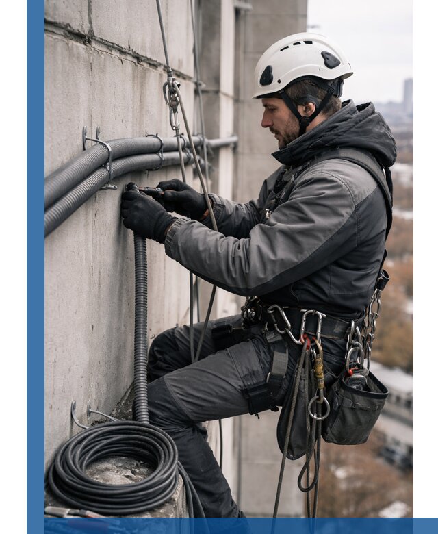 Профессиональный монтаж гофры для кабеля в Гае с гарантией