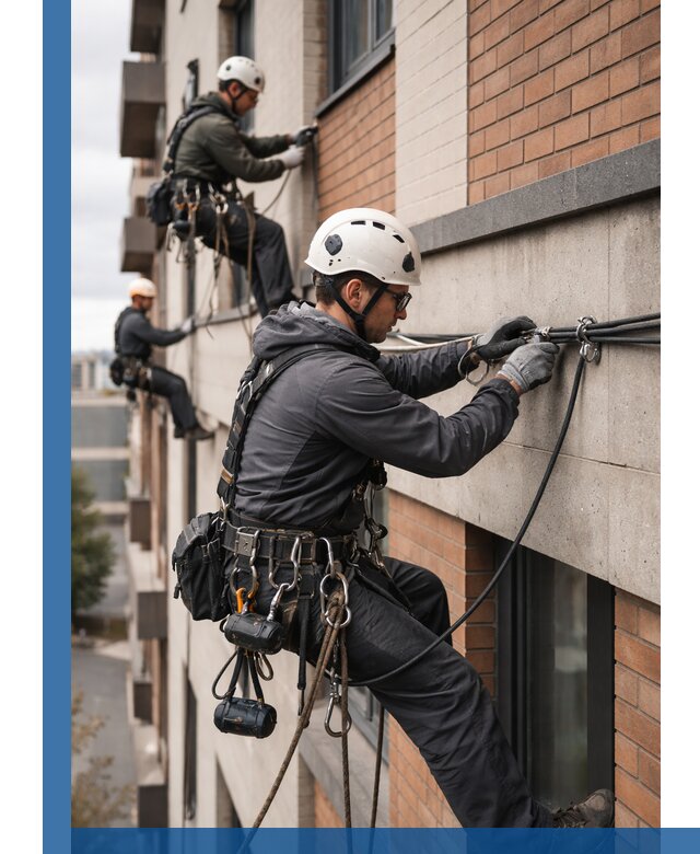 Крепление кабеля на фасаде монтаж и крепеж в Гае