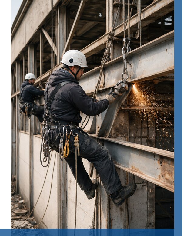 Демонтаж металлоконструкций на высоте в Гае от 6608р. |ВЫСОТНИК-Гай